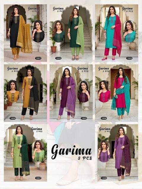 Desi kudi garima 3pcs wholesale kurti and dress in chennai